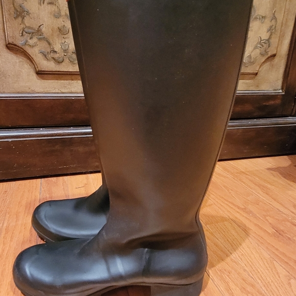 HUNTER BOOTS TALL SZ 6 BLACK - Picture 4 of 4